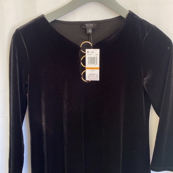 MSK velvet dress NWT SP, PS, Petite holiday, A line - Picture 9 of 10